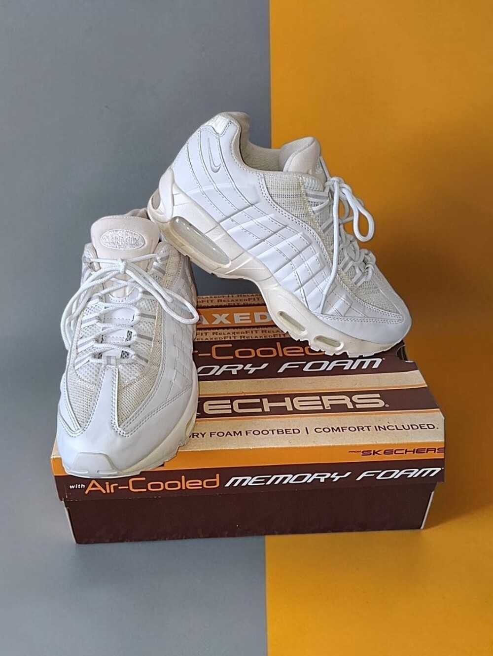 Nike Airmax 95 Recraft Triple White Mens Size 10